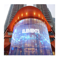 Écran d'affichage à LED en verre de liaison Super Slim Flexible transparent pour les vitrines et les panneaux de verre d'affichage à LED