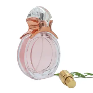 玫瑰花式喷雾玻璃白色复古香油高级香水瓶奢华
