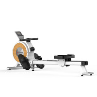 Máquina de Remo Magnética para el Hogar, Entrenador de Fitness Aeróbico Interior, Máquina de Remo Inteligente Plegable, Ejercicio para Quemar Grasa