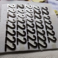 Letreros Personalizados para Hoteles, de Acero Inoxidable Crudo Horizontal Cepillado, con Números, Ecológicos, para Interiores/Exteriores, con Alta Tasa de Recompra