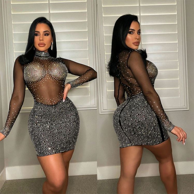 Frhling Frauen Kleidung Durchsichtiges Kleid Nacht Sexy Clubwear Kleid  Sexy Party kleider fr weibliche Mujer| Alibaba.com