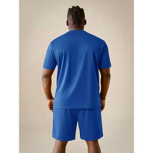FOXA Men's Big And Tall Shorts Set Short Sleeve <b>T</b> Shirt And <b>Track</b> Shorts Clothing Set 2 Piece Outfits Quick Dry - Product Image 4