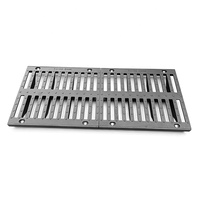 Grilles de caniveau carrées en fonte ductile standard EN124 D400 pour canaux d'eau