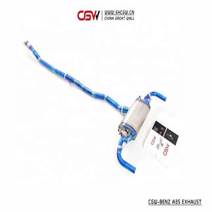 CGW Knalpot Titanium Katup dan Ujung Serat Karbon, Performa Tinggi Untuk Benz Mercedes CLA35 - Product Image 5