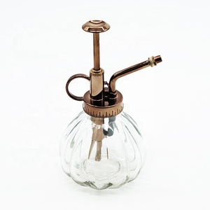 Brumisateur d'eau pour plantes en verre nervuré de style vintage de 200ml avec distributeur de pompe supérieure en <span class=keywords><strong>ABS</strong></span> de couleur dorée et pot de pompe - Product Image 6