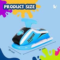 Usine gonflable flottant enfants bateau en caoutchouc été plage piscine eau jouet PVC gonflable moto pas encore de Score