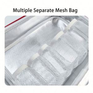 Estuche de Primeros Auxilios de EVA Rojo de Gran Capacidad, Bolsa Médica Impermeable con Aislamiento de Película de Aluminio - Product Image 5