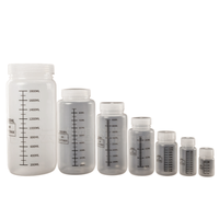 Bouteille de réactif en plastique PP à large ouverture avec échelle de graduation 5ml-2000ml, récipient de stockage d'échantillons de laboratoire, autoclavable
