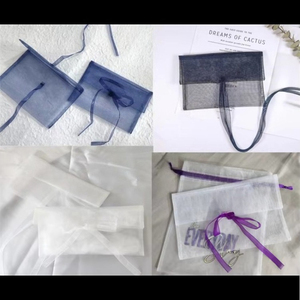 Bolsa de Organza Blanca con Logotipo Personalizado, Bolsa para Ropa, Bolsa para Cosméticos, Bolsa para Sujetadores, Bolsa para Ropa Interior, Bolsa de Almacenamiento, Bolsa de Regalo, Embalaje para Joyería, Bolsas Transparentes - Product Image 4