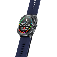 Reloj Inteligente para Hombre con Pantalla AMOLED de 1.43 Pulgadas, Bomba de Aire ECG, Frecuencia Cardíaca, Reloj Táctil Inteligente para Personas Mayores, Monitor de Presión Arterial y Frecuencia Cardíaca