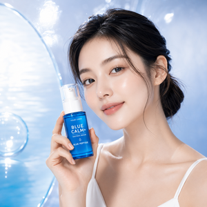 Blue Peptide Soothing <b>Serum</b> Facial Essence Moisturizing Calm Skin Care OEM Private Label - Product Image 1