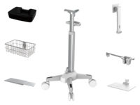 Carrito para Monitores e Instrumentos Médicos, de Aleación de Aluminio, Capacidad de Carga de 100 kg, Garantía de 3 Años, 45x41x100 cm, Guangdong, China