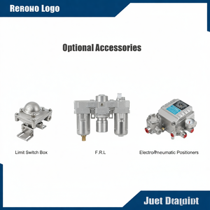 Vanne à bille pneumatique à bride de commande pneumatique en acier inoxydable de 6 pouces COVNA, commande urgente, avec bride de montage - Product Image 3