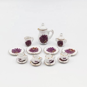 1/12 Scale <strong>Doll</strong> House <strong>Porcelain</strong> 15pcs Tea Set for Promotion Gift - Product Image 6