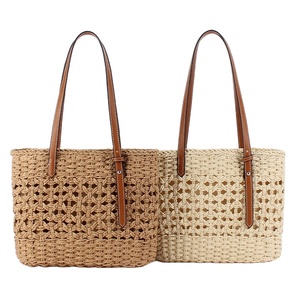 2025 <b>Women</b> Boho Straw Travel <b>Beach</b> Woven Totes Summer Handmade Shoulder <b>Bag</b> - Product Image 1