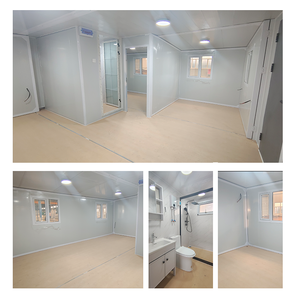 Maison conteneur pliable, cabine mobile préfabriquée, panneau <span class=keywords><strong>sandwich</strong></span>, installation rapide, bâtiment d'hébergement temporaire - Product Image 2