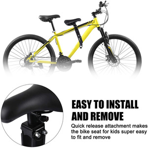 Asiento de Bicicleta de Montaña para Niños y Asiento Delantero Infantil Extraíble, Diseño Simple, Función de Ventilación, Accesorios para Bicicleta - Product Image 5