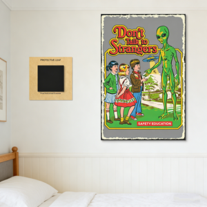 Affiche Métallique Vintage Personnalisée avec Système d'Adhésion Magnétique, Décoration Murale en Étain pour Salon et Chambre à Coucher - Product Image 1