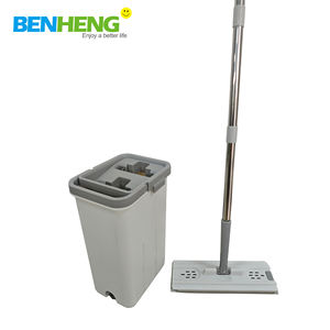 ไม้ถูพื้นแบบแบน พร้อมที่บีบน้ำในตัว  ขนแปรงคุณภาพสูง  หุ้มด้วยฟองน้ำ  พร้อมยางปาดน้ำ - Product Image 2