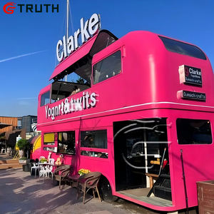 Chariot automatique mobile à étage pour bus à deux étages Bbq Café Hot Dog Chariot à pizza Bus à deux étages - Product Image 3