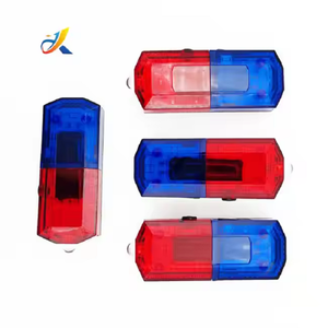 Lampe <span class=keywords><strong>de</strong></span> guidage routier <span class=keywords><strong>de</strong></span> <span class=keywords><strong>patrouille</strong></span> nocturne à piles, lampe torche à LED prismatique haute intensité rouge et bleue clignotante, lampe d'épaule - Product Image 1