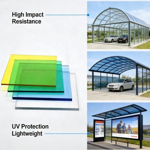 Plaques solides en polycarbonate UV thermoformables pour toitures courbes modernes - Utilisation pour hôtels, parcs et entrepôts - Product Image 1