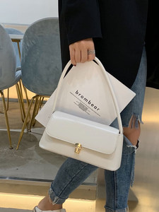 Bolso Bandolera de Lujo Huffmanx para Mujer 2025, Diseño Moderno de Color Sólido, Bolso de Hombro con Forro de Poliéster - Product Image 4