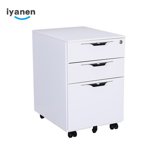 Văn phòng Tủ hồ sơ di động bệ thép 3 ngăn kéo có thể khóa dọc lưu trữ lắp ráp hoàn chỉnh - Product Image 4