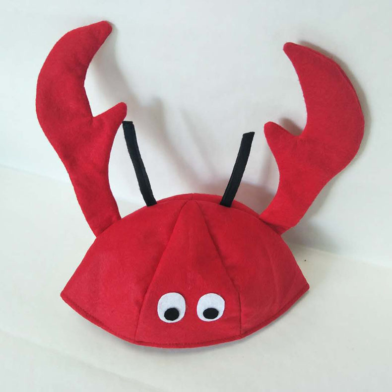 Новинка шляпа Лобстер шляпа для ползания морепродуктов платье для тематической вечеринки ролевые игры M91025