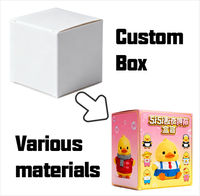 Résine Artisanat Personnalisé Boîte Aveugle Bobble Tête Petit Canard Ornement À La Main Peint À La Main Décoration De La Maison Cadeau