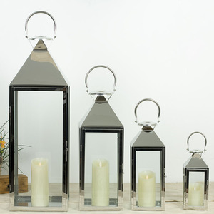 Best Sell Metal Decorative <strong>Lanterns</strong> For Candle Wedding Stainless Steel Candle <strong>Lantern</strong> - Product Image 2