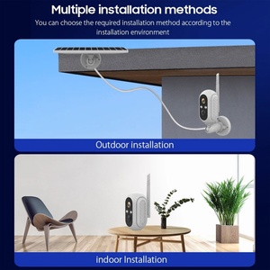 <b>Mini</b> 2K WiFi Indoor 4G Outdoor Solar Security PIR Alarm IP <b>Camera</b> Wireless Network 5MP Night Vision Two Way Surveillance Cameras - Product Image 4