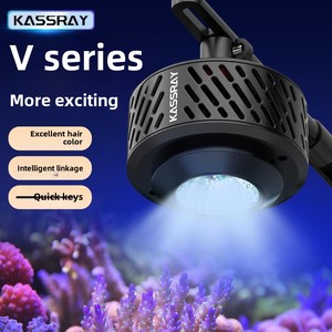 KASSRAY Série V6 Éclairage d'aquarium écologique à gradation six voies, contrôle double mode, moderne, <span class=keywords><strong>en</strong></span> plastique, pour poissons d'eau salée et coraux - Product Image 1