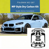Kit de Carrocería de Fibra de Carbono Estilo MP para BMW M2 G87, Parachoques Delantero, Difusor Trasero, Faldones Laterales, Alerón, Accesorios para Automóviles, Piezas de Auto