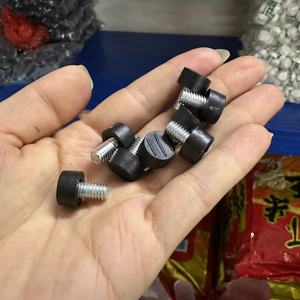 <b>Adjustable</b> Feet M6X12mm Black Steel Furniture <b>Legs</b> For <b>Table</b> Chair Leveling Support Minimalist Design Easy Installation - Product Image 1