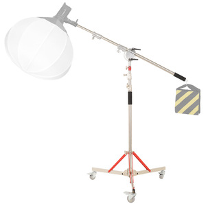 Heavy Duty Tripod Outdoor Film <b>Tv</b> <b>Stand</b> 140-320cm Extendable With Wheels And Stable Base For Ground Use - Product Image 5