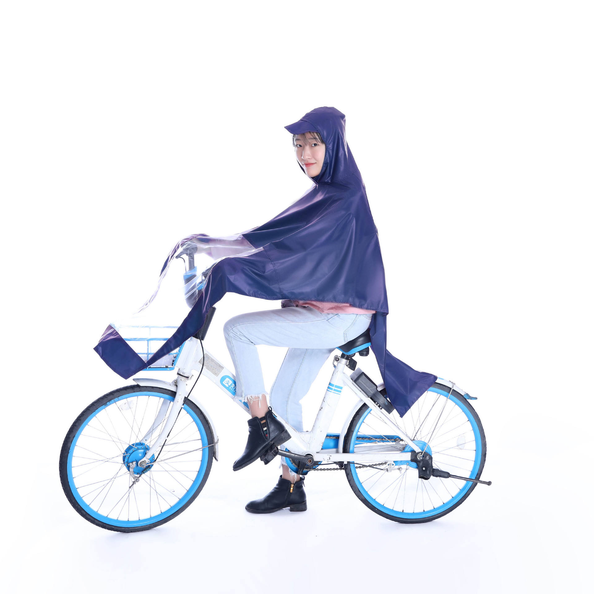 Imperméable simple bleu