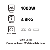 Qilin Laser BWT40EA Tête de soudage oscillante industrielle de stockage d'énergie