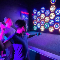 Dalles de projection interactives pour sol, jeux muraux LED pour enfants, jeux d'intérieur en métal 35x35cm, fabriquées en Chine