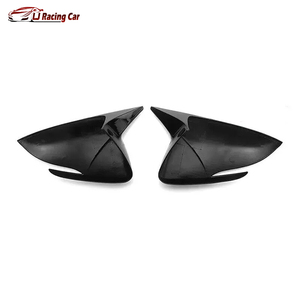 ABS en Fiber de carbone noir brillant une paire coque de rétroviseur latéral de porte pour <span class=keywords><strong>Hyundai</strong></span> <span class=keywords><strong>i30</strong></span> N NLine 2020-2023 - Product Image 6