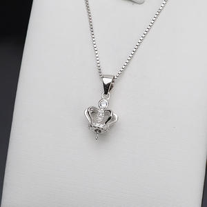 จี้เงินแท้ S925 รูปมงกุฎสามมิติ ประดับมุก สำหรับทำเครื่องประดับผู้หญิง สไตล์ญี่ปุ่นและเกาหลี - Product Image 4