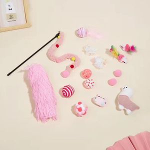 Interactive Fashion <strong>Cat</strong> Toys Durable Eco-Friendly Plush with Feather Bells &amp; <strong>Game</strong> Sticks Favorite Shapes for Indoor/Outdoor Use - Product Image 1