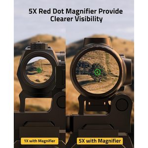 Cvlife Loupe à point rouge 5X avec objectif de 32 mm et accessoire de montage - Product Image 5