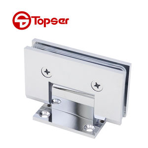 OEM ODM Placa trasera corta 90 grados Montaje en pared Baño Pantalla Cromo Ducha Bisagra Puerta corredera de vidrio Bisagra pivotante - Product Image 3