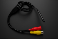 Module de caméra endoscopique industrielle à focale fixe AV 0,45 MP, diamètre 6 mm, étanche, boroscope USB, 640x480 pixels, H.264, 25 FPS, 8 LED, CVBS