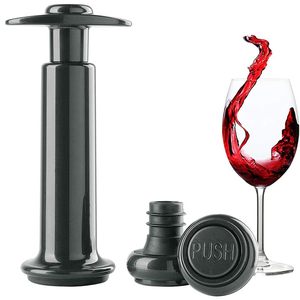<b>Wine</b> Vacuum Pump Black With 2 Stoppers For <b>Wine</b> Preservation - Product Image 1