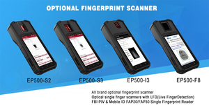 Dispositivo palmare biometrico Android 10 con sensore <span class=keywords><strong>di</strong></span> impronte digitali certificato FAP20 e STQC - Product Image 5