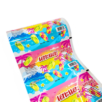 Rouleau de film plastique laminé en aluminium multicouche personnalisé pour l'emballage de bonbons gélifiés, film d'emballage alimentaire