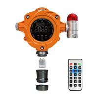 Detector de Gas Fijo de Metano con Alarma de Luz y Sonido, Control Remoto, Pantalla LED, Cuerpo de Aluminio Fundido de Diseño Modular SIL, VOC, CS2, CH4