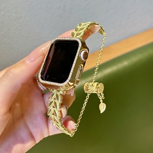 Reloj inteligente para mujer, moda de Metal, acero inoxidable, pulsera dorada para mujer, correa de reloj, correa para Apple Watch Ultra 2 de 49mm - Product Image 1